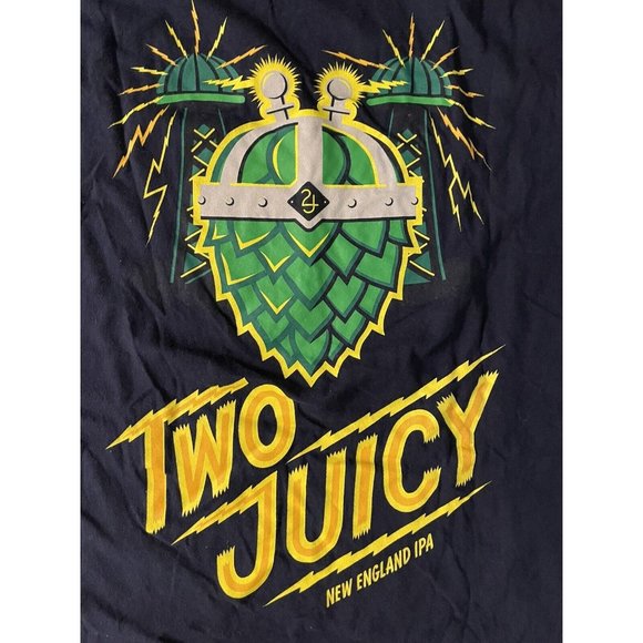 TWO ROADS BREWING CO RARE T Shirt Size M - Two Juicy IPA Beer Brewery T Shirt - Picture 5 of 5